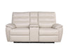 Steve Silver Duval Leather Dual Power Reclining Loveseat in Impressive Ivory - Furniture Max (Falls Church,VA) *