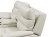Steve Silver Duval Leather Dual Power Reclining Loveseat in Impressive Ivory - Furniture Max (Falls Church,VA) *