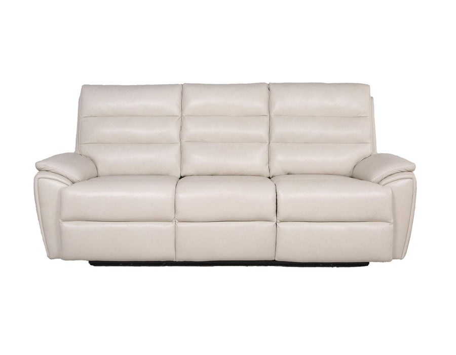 Steve Silver Duval Leather Dual Power Reclining Sofa in Impressive Ivory - Furniture Max (Falls Church,VA) *