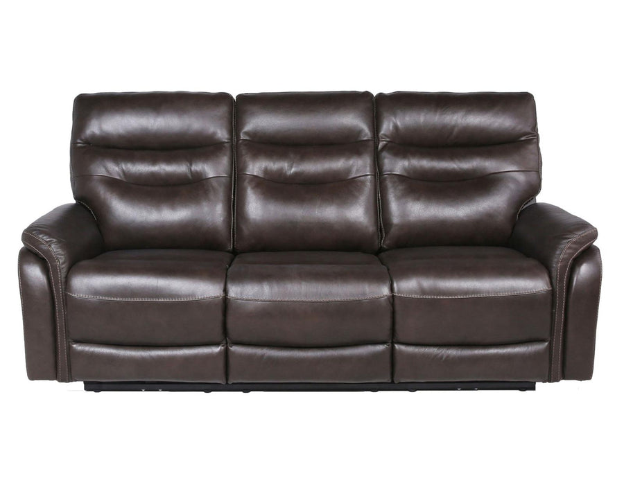 Steve Silver Fortuna Leather Dual Power Reclining Sofa in Coffee - Furniture Max (Falls Church,VA) *