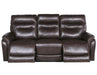 Steve Silver Fortuna Leather Dual Power Reclining Sofa in Coffee - Furniture Max (Falls Church,VA) *