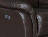 Steve Silver Fortuna Leather Dual Power Reclining Sofa in Coffee - Furniture Max (Falls Church,VA) *