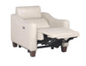 Steve Silver Giorno Dual Power Leather Recliner in Ivory - Furniture Max (Falls Church,VA) *