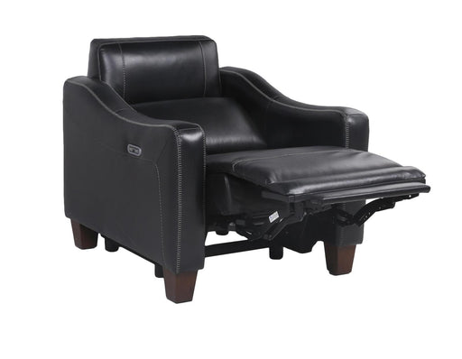 Steve Silver Giorno Dual Power Leather Recliner in Midnight - Furniture Max (Falls Church,VA) *