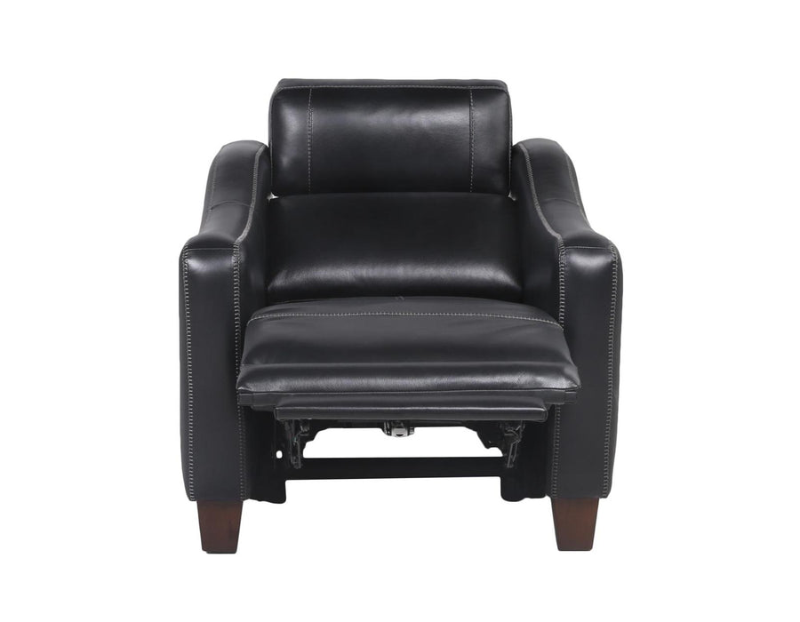 Steve Silver Giorno Dual Power Leather Recliner in Midnight - Furniture Max (Falls Church,VA) *