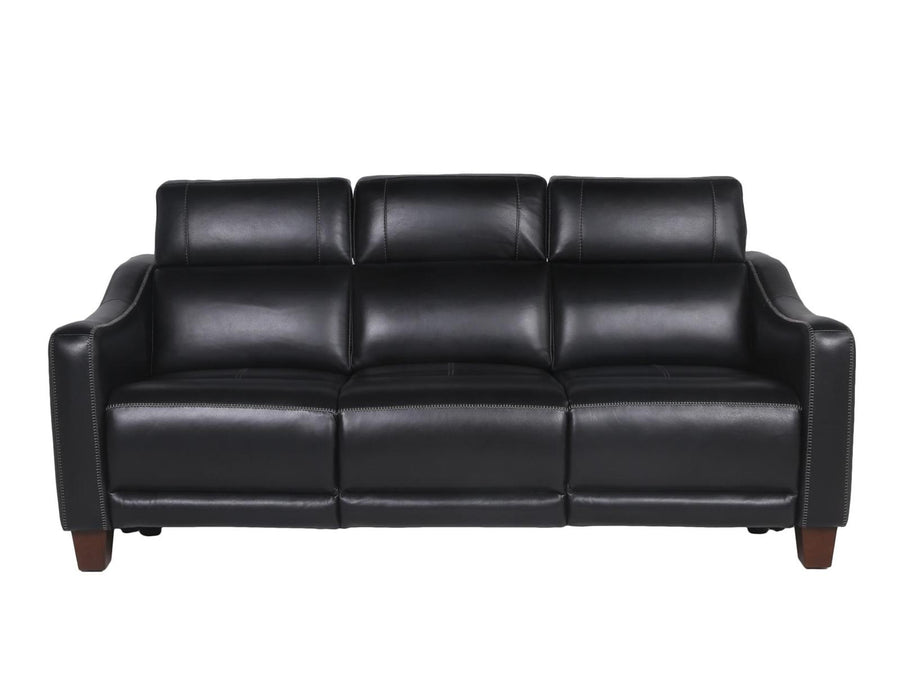 Steve Silver Giorno Dual Power Leather Sofa in Midnight - Furniture Max (Falls Church,VA) *