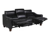 Steve Silver Giorno Dual Power Leather Sofa in Midnight - Furniture Max (Falls Church,VA) *
