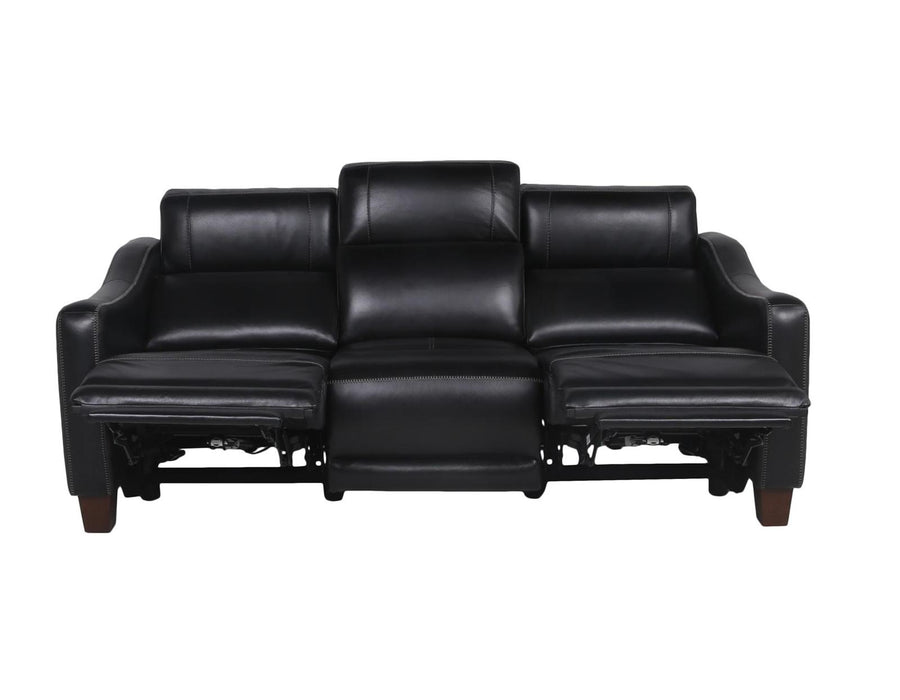 Steve Silver Giorno Dual Power Leather Sofa in Midnight - Furniture Max (Falls Church,VA) *