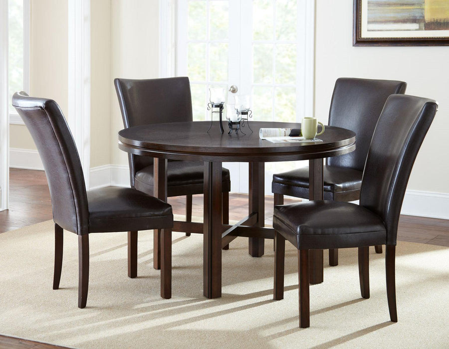 Steve Silver Hartford Round Dining Table in Espresso - Furniture Max (Falls Church,VA) *