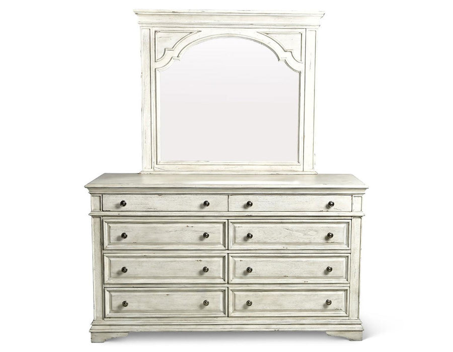 Steve Silver Highland Park 8 Drawer Dresser in Cathedral White - Furniture Max (Falls Church,VA) *