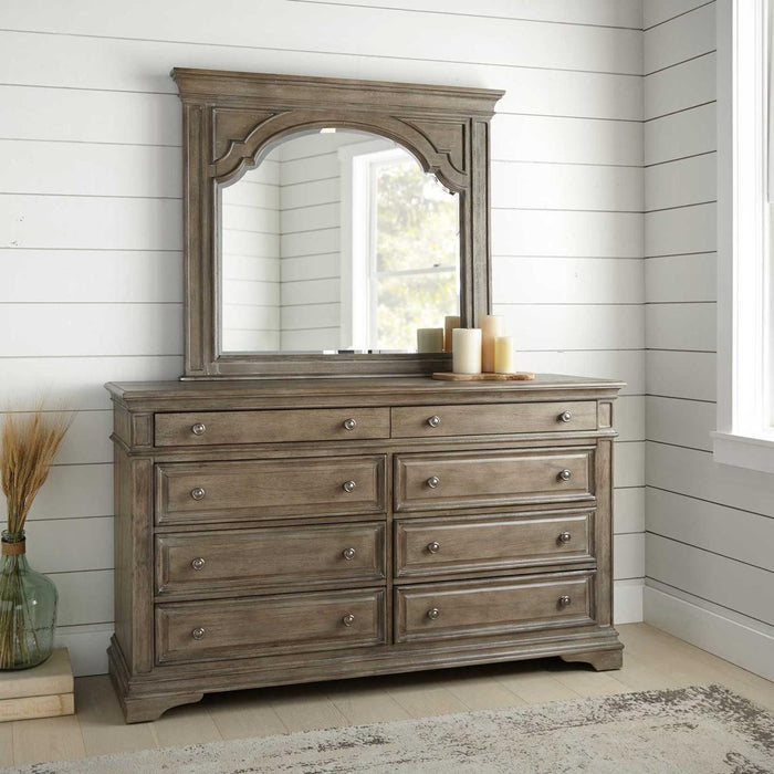 Steve Silver Highland Park 8 Drawer Dresser in Waxed Driftwood - Furniture Max (Falls Church,VA) *