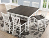 Steve Silver Joanna Counter Table in Two-tone Ivory and Mocha - Furniture Max (Falls Church,VA) *