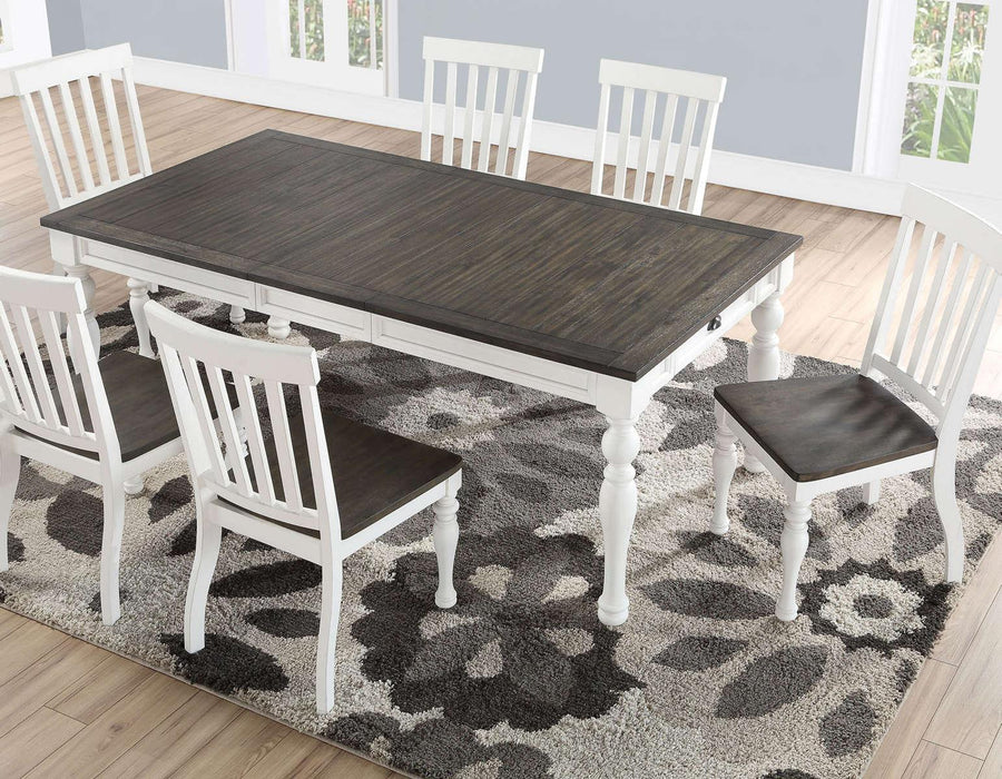 Steve Silver Joanna Dining Table in Two-tone Ivory and Mocha - Furniture Max (Falls Church,VA) *