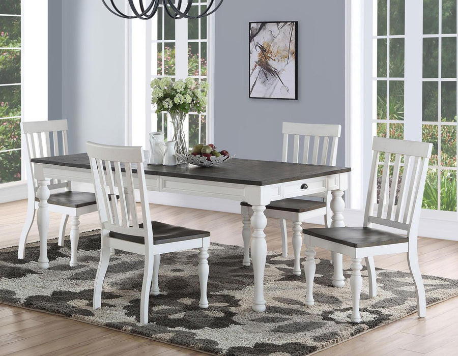 Steve Silver Joanna Dining Table in Two-tone Ivory and Mocha - Furniture Max (Falls Church,VA) *