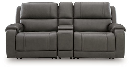 5Z - Pittson Power Reclining Sectional Loveseat with Console - Furniture Max (Falls Church,VA) *