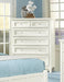 Vaughan-Basset Bonanza 5-Drawer Chest in White - Furniture Max (Falls Church,VA) *