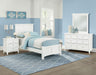 Vaughan-Bassett Bonanza Twin Mansion Bed Bed in White - Furniture Max (Falls Church,VA) *