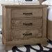 Vaughan-Bassett Cool Rustic 3 Drawer Nightstand in Stone Grey - Furniture Max (Falls Church,VA) *