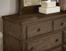 Vaughan-Bassett Heritage 9 Drawer Bureau in Cobblestone Oak - Furniture Max (Falls Church,VA) *