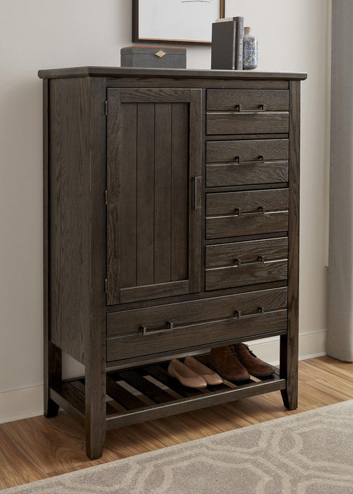 Vaughan-Bassett Passageways Charleston Brown Door Chest in Dark Brown - Furniture Max (Falls Church,VA) *