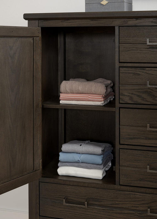 Vaughan-Bassett Passageways Charleston Brown Door Chest in Dark Brown - Furniture Max (Falls Church,VA) *