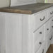 Vaughn-Bassett Sawmill 7 Drawer Dresser in Alabaster Two Tone - Furniture Max (Falls Church,VA) *