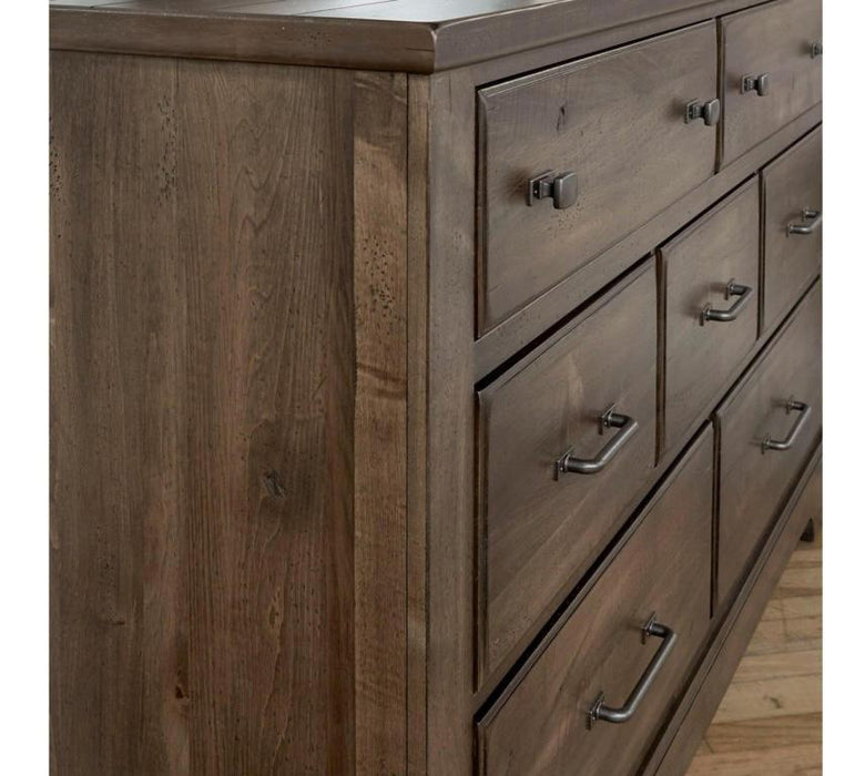 Vaughan-Bassett Cool Rustic 7 Drawer Dresser in Mink - Furniture Max (Falls Church,VA) *