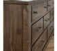 Vaughan-Bassett Cool Rustic 7 Drawer Dresser in Mink - Furniture Max (Falls Church,VA) *