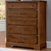 Vaughan-Bassett Cool Rustic 5 Drawer Chest in Amber - Furniture Max (Falls Church,VA) *