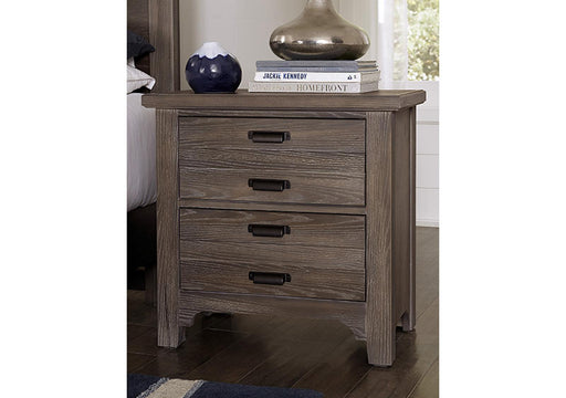 Vaughan-Bassett Bungalow 2 Drawer Nightstand in Folkstone - Furniture Max (Falls Church,VA) *