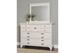 Vaughan-Bassett Bungalow Master Landscape Mirror in Lattice - Furniture Max (Falls Church,VA) *