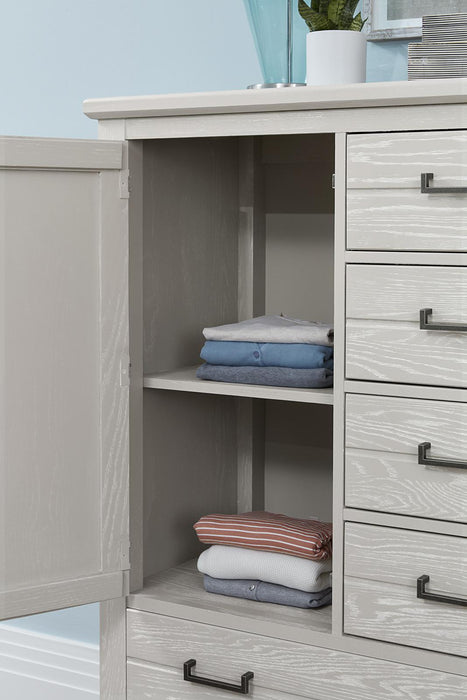 Vaughan-Bassett Passageways Oyster Grey Door Chest in Oyster Grey - Furniture Max (Falls Church,VA) *