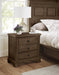 Vaughan-Bassett Heritage 3 Drawer Nightstand in Cobblestone Oak - Furniture Max (Falls Church,VA) *