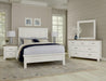 Vaughan-Bassett Maple Road King Mansion Bed with Low Profile Footboard in Soft White - Furniture Max (Falls Church,VA) *