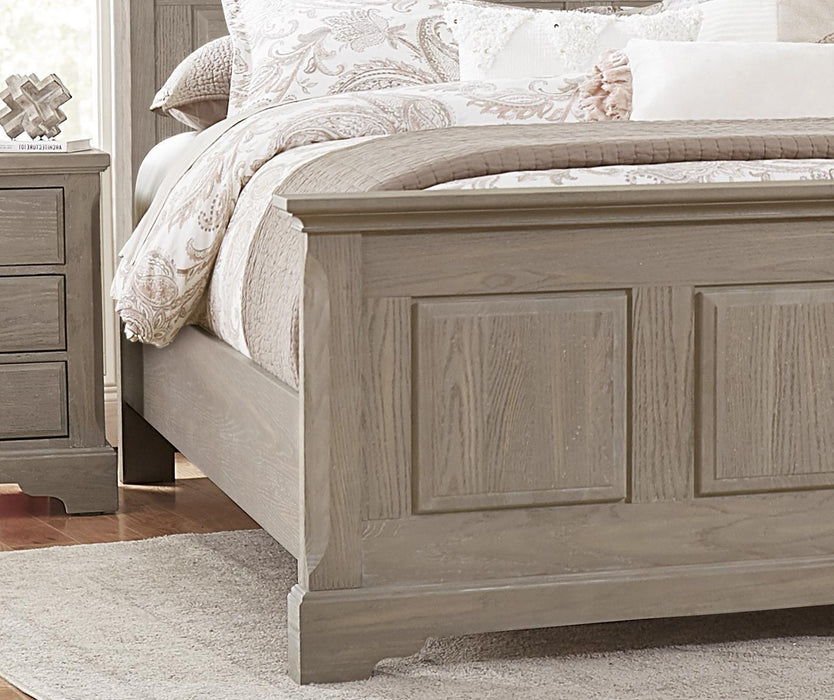 Vaughan-Bassett Heritage King Mansion Bed in Greystone - Furniture Max (Falls Church,VA) *