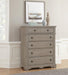 Vaughan-Bassett Heritage 5 Drawer Chest in Greystone - Furniture Max (Falls Church,VA) *