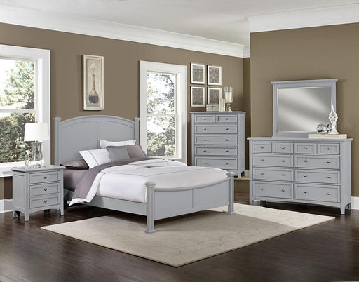 Vaughan-Bassett Bonanza King Poster Bed Bed in Gray - Furniture Max (Falls Church,VA) *