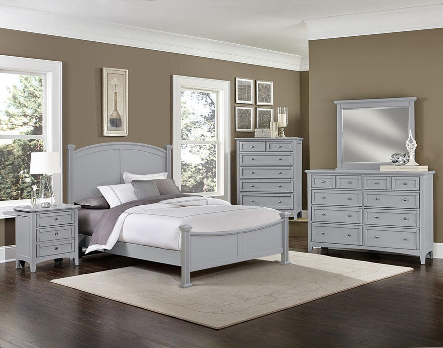 Vaughan-Bassett Bonanza King Poster Bed Bed in Gray - Furniture Max (Falls Church,VA) *