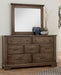 Vaughan-Bassett Cool Rustic Landscape Mirror in Mink - Furniture Max (Falls Church,VA) *