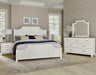 Vaughan-Bassett Maple Road Cal King Scalloped Bed in Soft White - Furniture Max (Falls Church,VA) *
