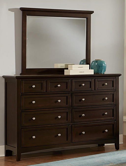 Vaughan-Basset Bonanza Landscape Mirror in Merlot - Furniture Max (Falls Church,VA) *