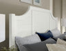 Vaughan-Bassett Maple Road Cal King Scalloped Bed in Soft White - Furniture Max (Falls Church,VA) *