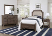 Vaughan-Bassett Bungalow Twin Upholstered Bed in Folkstone - Furniture Max (Falls Church,VA) *