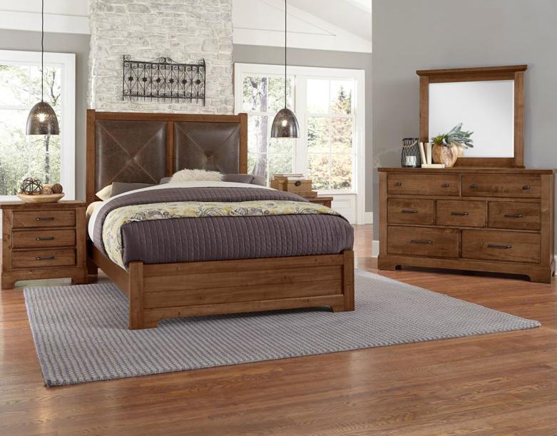 Vaughan-Bassett Cool Rustic Landscape Mirror in Amber - Furniture Max (Falls Church,VA) *