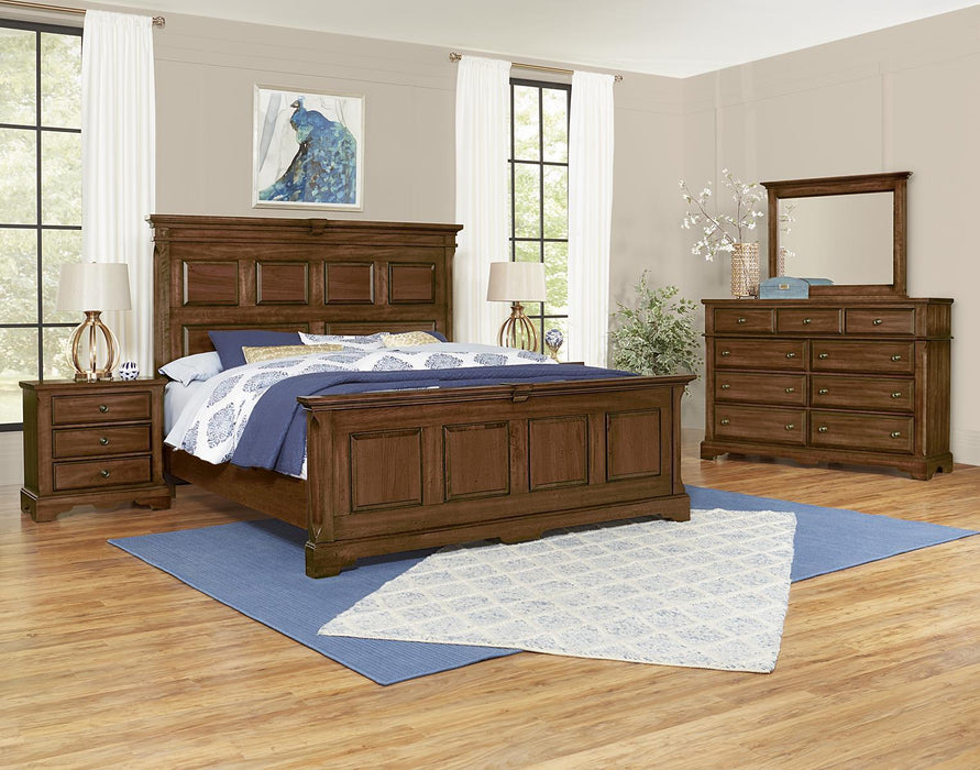Vaughan-Bassett Heritage Queen Mansion Bed in Amish Cherry - Furniture Max (Falls Church,VA) *