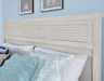 Vaughan-Bassett Passageways Oyster Grey California King Louvered Bed with Low Profile Footboard in Grey - Furniture Max (Falls Church,VA) *