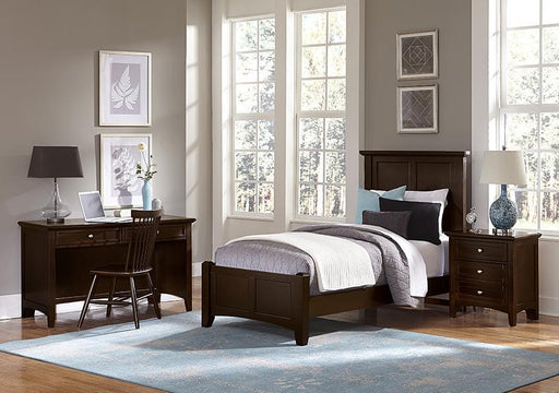 Vaughan-Bassett Bonanza Twin Mansion Bed Bed in Merlot - Furniture Max (Falls Church,VA) *