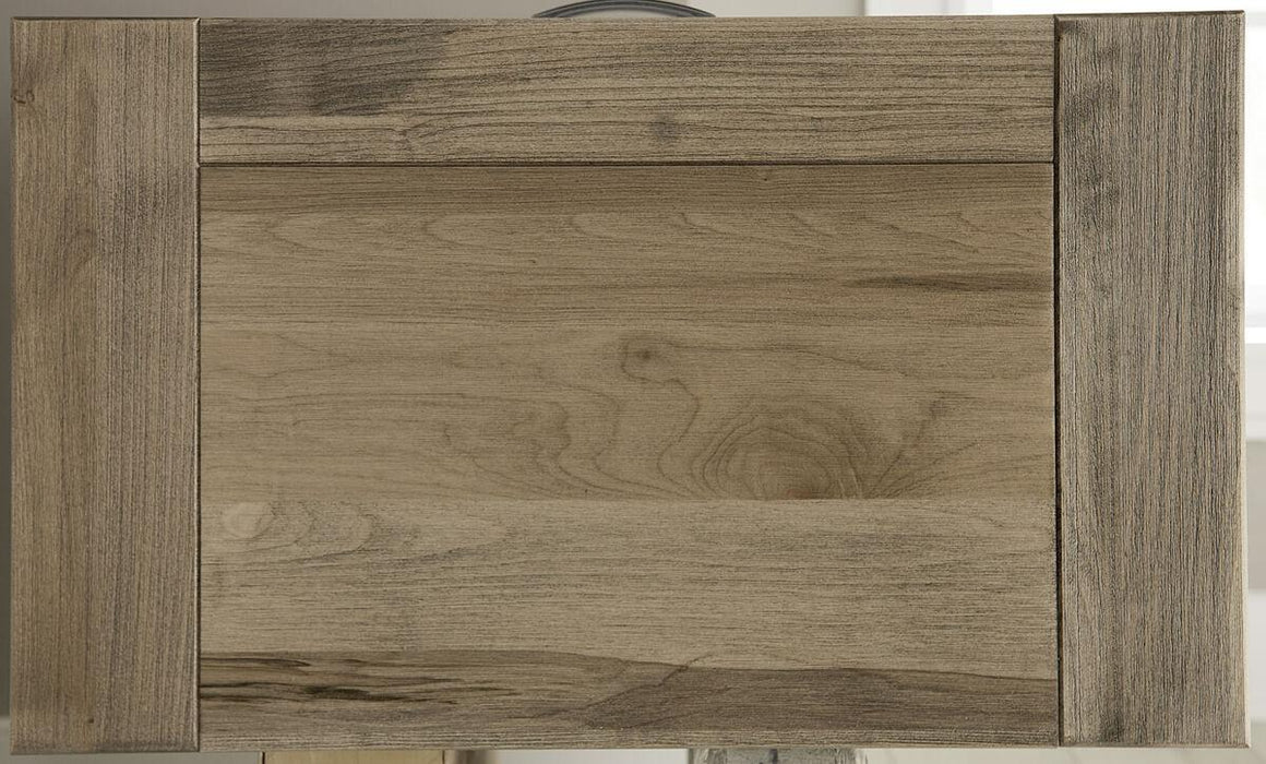 Vaughan-Bassett Maple Road Triple Dresser in Soft White/Natural Top - Furniture Max (Falls Church,VA) *