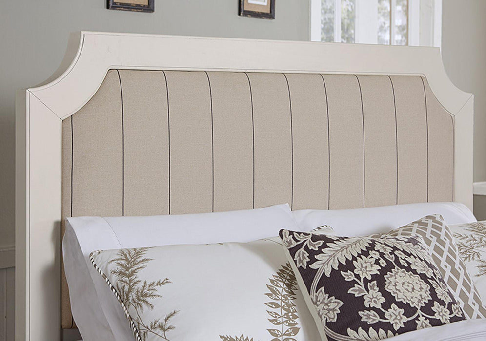 Vaughan-Bassett Bungalow King Upholstered Bed in Lattice - Furniture Max (Falls Church,VA) *
