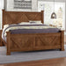 Vaughan-Bassett Cool Rustic Queen Barndoor X Headboard and Footboard Bed in Amber - Furniture Max (Falls Church,VA) *